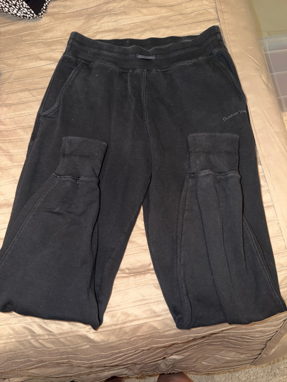 Outdoor Voices Men's Black Fleece Joggers